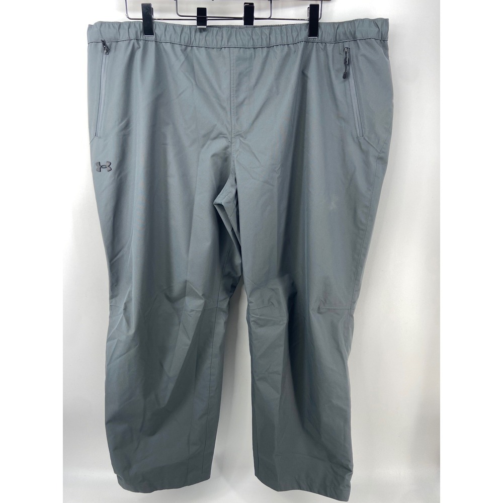 Under Armour Rain Pants Men 4XL Gray Storm Athletic Golf Waterproof Hike Outdoor